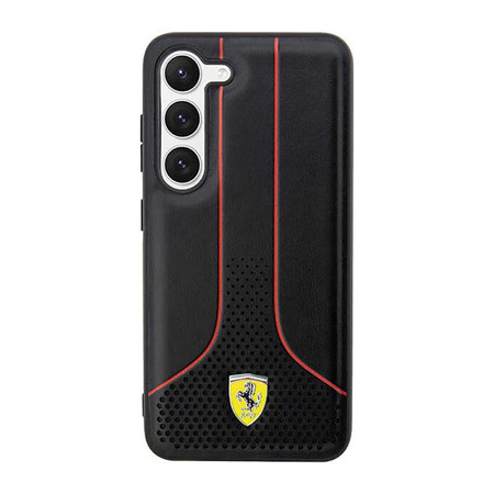 Ferrari Perforated 296P Collection - Étui Samsung Galaxy S23+ (noir)