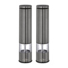 Küchenprofi Boston - Electric Salt and Pepper Mills with Ceramic Grinding Mechanism 23x5 cm Set of 2 (Grey)