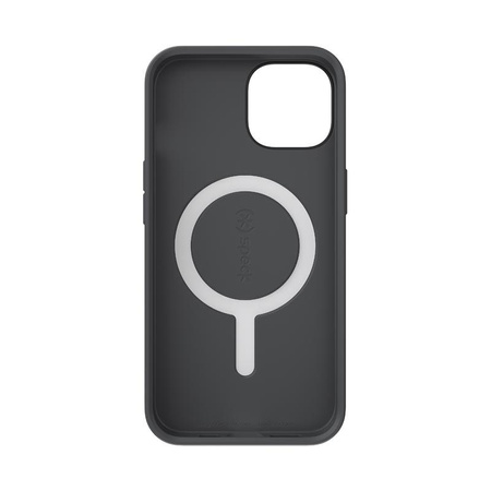 Speck CandyShell Pro + MagSafe - Coque pour iPhone 14 / iPhone 13 avec revêtement MICROBAN (Noir / Gris ardoise)