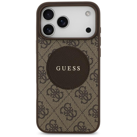 Guess 4G Circle Classic Logo MagSafe – Case iPhone 17 Pro Max (Brown)