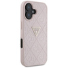 Guess Hot Stamp 4G Pattern Triangle Metal Logo - iPhone 16 Case (pink)