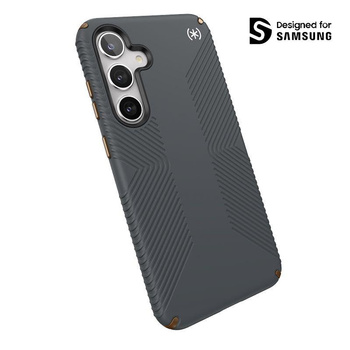 Speck Presidio2 Grip - Etui Samsung Galaxy S24+ (Charcoal Grey / Cool Bronze)