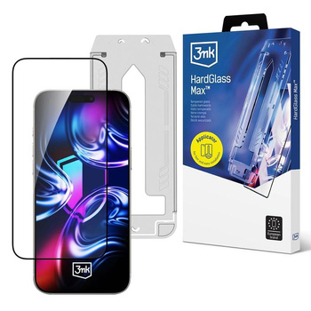 SZKŁO HARTOWANE 3MK DO IPHONE 16 PRO | 17 Z RAMKĄ SZYBKA OCHRONNA EKRAN 9H