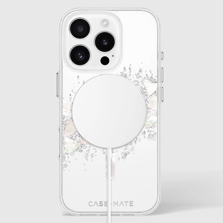 Case-Mate Karat MagSafe - Case for iPhone 16 Pro with Pearl Inlay (A Touch of Pearl)