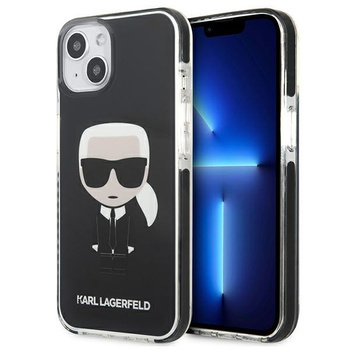 Karl Lagerfeld Fullbody Ikonik - iPhone 13 Tasche (Schwarz)