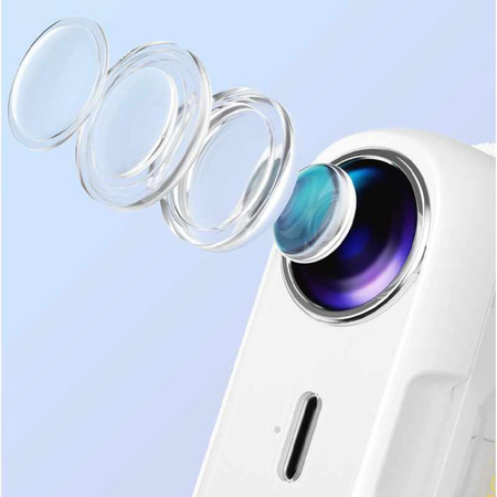 WEKOME S28 Pop Digital Series - bezdrátová sluchátka Bluetooth V5.3 TWS s nabíjecím pouzdrem s funkcí projektoru (bílá)