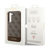 Guess 4G Bottom Stripe Metal Logo Collection - Samsung Galaxy S23 Case (brown)
