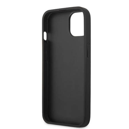 Karl Lagerfeld Saffiano Ikonik Karl`s Head - iPhone 13 Mini tok (fekete)