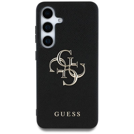 Guess Grained Big 4G Logo Small Classic Logo - Hülle für Samsung Galaxy S25+ (schwarz)