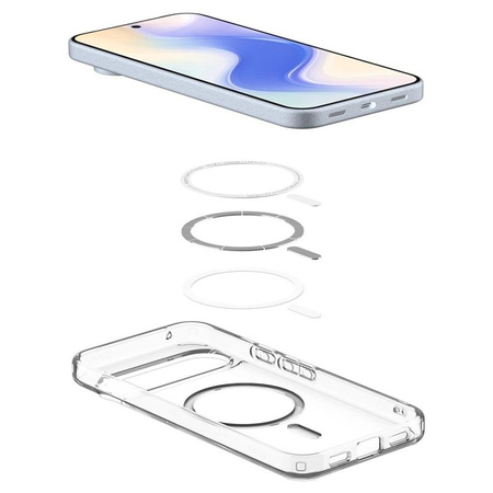 Spigen Ultra Hybrid Mag MagSafe - Pouzdro pro Google Pixel 10 Pro XL (Clear/White)