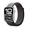 Crong Nylon - Bracelet sport pour Apple Watch 44/45/46/49 mm (Night Grey)