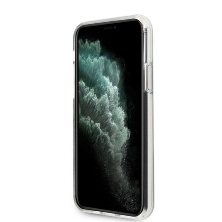 Guess Flower Shiny Collection N1 - iPhone 11 Pro tok (fekete)