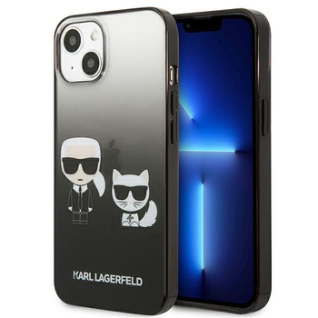Karl Lagerfeld Gradient Ikonik Karl & Choupette - iPhone 13 mini Tasche (schwarz)