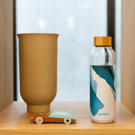 Quokka Flow - Skleněná láhev na vodu 660 ml (Iceberg)