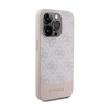 Guess 4G Bottom Stripe Metall Logo Kollektion - iPhone 15 Pro Tasche (rosa)