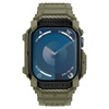 Spigen Rugged Armor Pro - Armband mit Gehäuse für Apple Watch 10 46 mm (Vintage Khaki)