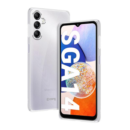 Crong Crystal Slim Cover - Custodia per Samsung Galaxy A14 5G (Trasparente)