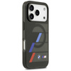 BMW M IML Metal Buttons Tricolor Lines MagSafe – Kryt iPhone 17 Pro Max (černý)