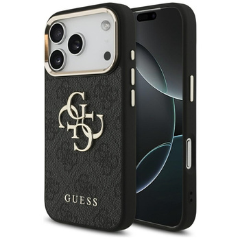 Guess 4G Big 4G Classic Logo - Case iPhone 17 Pro (Schwarz / Gold)