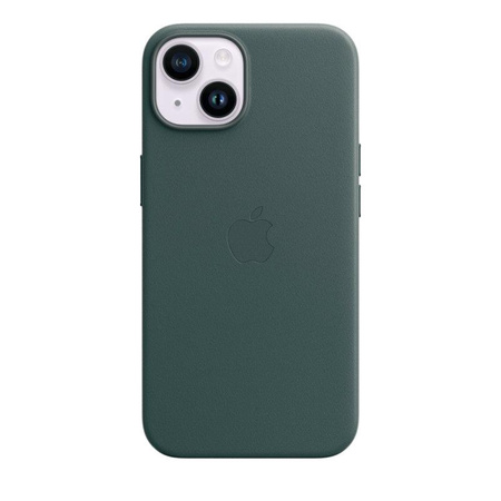 Apple Leather Case - Bőr tok MagSafe-rel iPhone 14 készülékhez (erdőzöld)