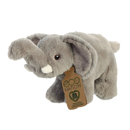 Eco Nation – Plüschspielzeug / Kuscheltier Elefant 27 cm Eco-Friendly