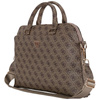 Guess 4G Zipper Pocket Triangle Logo - 15" Notebook Bag (brown)