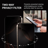 Crong Privacy 3D Armour Glass - Tvrzené sklo pro iPhone 16 / iPhone 15