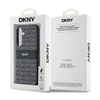 DKNY Leather Mono Stripe & Metal Logo - pouzdro pro Samsung Galaxy S24+ (černé)