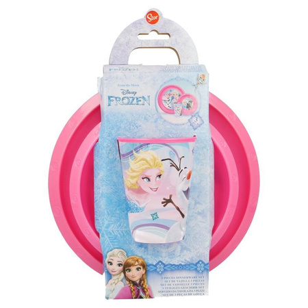 Frozen - Sada nádobí (talíř, miska a hrnek)
