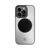 Mercedes Leather & Alu MagSafe - iPhone 15 Pro Max Case (silver)