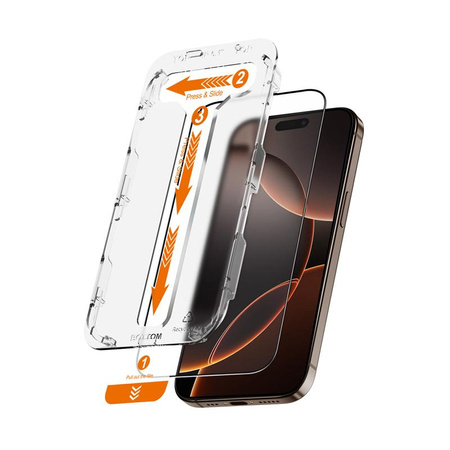Crong EasyShield 2-Pack - Edzett üveg iPhone 16 Pro Max készülékhez (2 db)