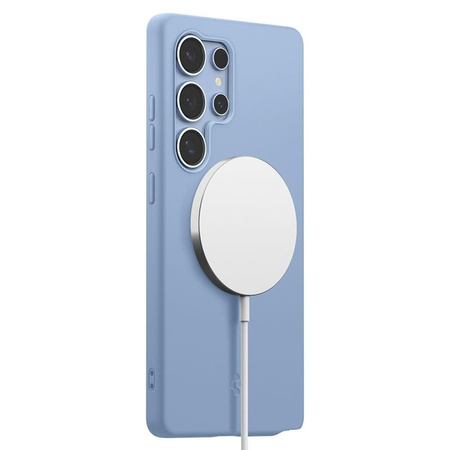 Spigen Silicone Fit MagSafe - pouzdro pro Samsung Galaxy S25 Ultra (safírově modré)