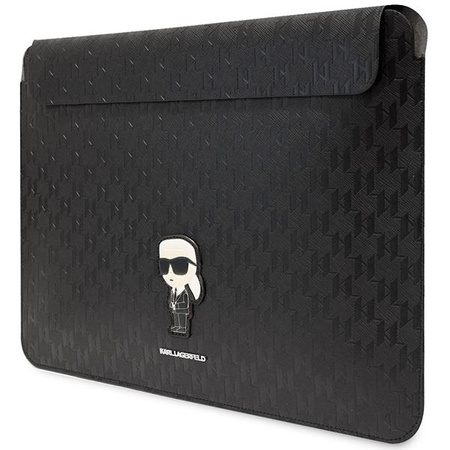 Karl Lagerfeld NFT Saffiano Monogram Iconic Karl Sleeve - 14" notebook tok (fekete)