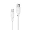 Momax Zero - Připojovací kabel USB-C (Power Delivery Fast Charging 3A) k Lightning MFi 1,2 m (bílý)