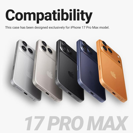 PRZEZROCZYSTE ETUI MAGSAFE DO IPHONE 17 PRO MAX Crong BEZBARWNE MAGNETYCZNE