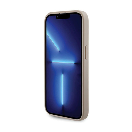 Guess 4G Strass Metall Logo - iPhone 15 Pro Tasche (Gold)
