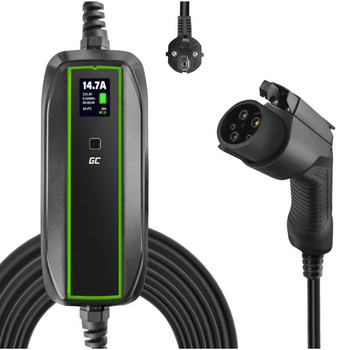 Green Cell - GC EV PowerCable 3,6 kW Schuko - mobilní nabíječka typu 1 pro nabíjení elektromobilů a plug-in hybridů