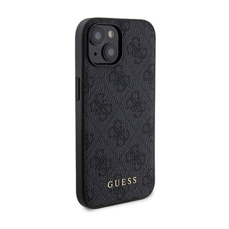 Guess Bundle Pack MagSafe 4G Metal Gold Logo - Case set + Power Bank 5000mAh MagSafe iPhone 15 (black)