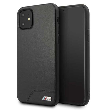 BMW Sima PU bőr - iPhone 11 tok (fekete)