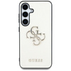 Guess Grained Big 4G Logo Small Classic Logo - Case for Samsung Galaxy S25 (beige)