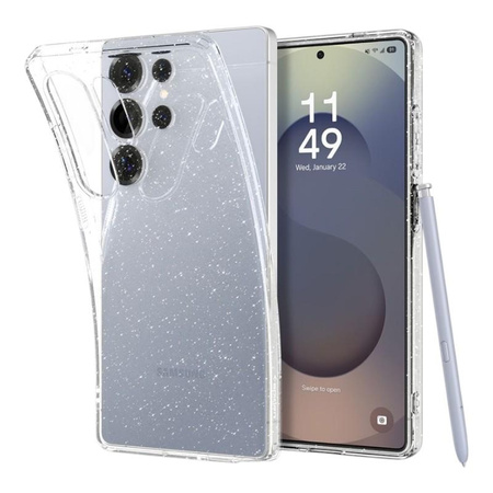 Spigen Liquid Crystal Glitter - Gehäuse für Samsung Galaxy S25 Ultra (Transparent)