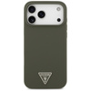 Guess Silicone Triangle Logo MagSafe - Case iPhone 17 Pro Max (khaki)