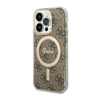 Guess 4G MagSafe - iPhone 14 Pro Tasche (Braun)