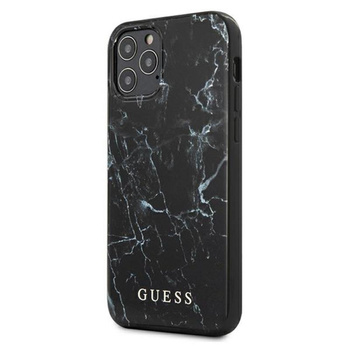 Guess Marble - iPhone 12 Pro Max Tasche (schwarz)