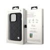 BMW Leather Quilted - Case for iPhone 15 Pro Max (Black)