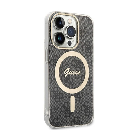 Guess 4G MagSafe - iPhone 15 Pro Tasche (schwarz)