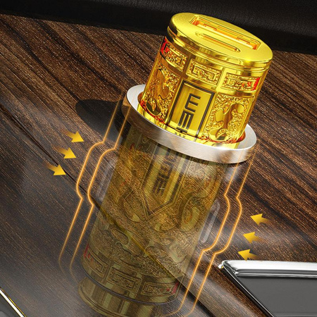 WEKOME WP-C37 Sakin Serie - USB-C & USB-A Schnellladegerät PD 20W Autoladegerät (Gold)