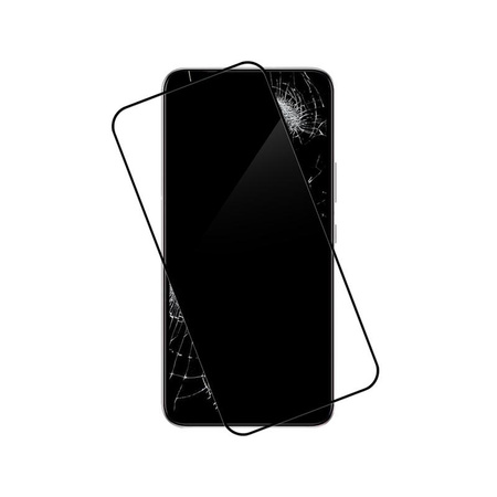 Crong 7D Nano Flexible Glass - Szkło hybrydowe 9H na cały ekran Samsung Galaxy S22+