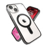 Speck Presidio Perfect-Clear ClickLock & MagSafe - Tasche iPhone 16e / iPhone 15 / iPhone 14 / iPhone 13 (Klar / Mattschwarz / Schiefergrau)