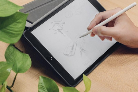 Moshi iVisor AG - Ochranná antireflexní fólie pro iPad 10,2" (2021 / 2020 / 2019) / Air & Pro 10,5" (bílý rámeček)